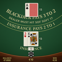 Roby Casino - Blackjack Table Game - Classic Card Game