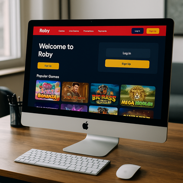 Roby Casino - Desktop Interface - Intuïtief Design