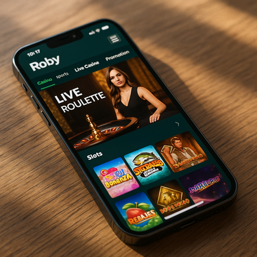 Roby Casino - Mobiele Interface - Responsive Design